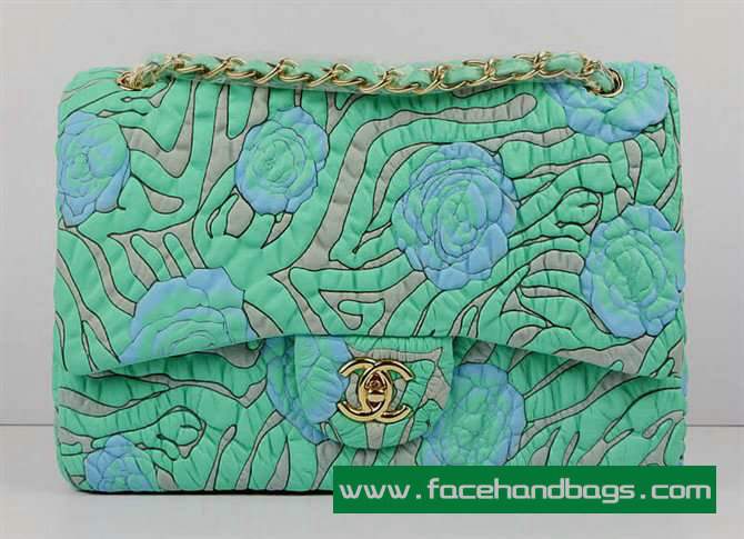 Chanel 2.55 Rose Handbag 50136 Gold Hardware-Light Blue